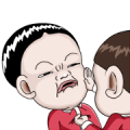 Sister and brother Xmas Stickers Sticker for LINE & WhatsApp | ZIP: GIF & PNG