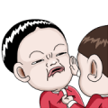 Sister and brother Xmas Stickers Sister and brother Xmas Stickers