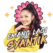 Siti Badriah: Lagi Syantik Sticker for LINE & WhatsApp | ZIP: GIF & PNG