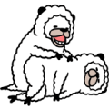 Smiling Alpaca 4 Sticker for LINE & WhatsApp | ZIP: GIF & PNG