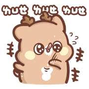 Sweet House Happy Deer : Sparkling Eyes Sweet House Happy Deer : Sparkling Eyes Sticker for LINE & WhatsApp | ZIP: GIF & PNG