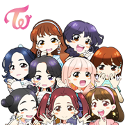 TWICE "Candy Pop" Sticker for LINE & WhatsApp | ZIP: GIF & PNG