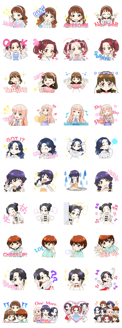 TWICE "Candy Pop" Line Sticker GIF & PNG Pack: Animated & Transparent No Background | WhatsApp Sticker