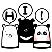 Three Bears Movin' on Up! Three Bears Movin' on Up! Sticker for LINE & WhatsApp | ZIP: GIF & PNG