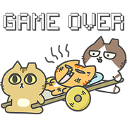sinkcomic cat's GAME DAILY sinkcomic cat's GAME DAILY Sticker for LINE & WhatsApp | ZIP: GIF & PNG