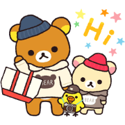 Always with Rilakkuma Stickers Sticker for LINE & WhatsApp | ZIP: GIF & PNG
