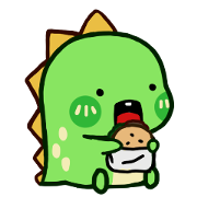 Chobosaurus: Hello Chobosaurus! Sticker for LINE & WhatsApp | ZIP: GIF & PNG