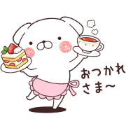 Daily Lives of cute white dogs × LINE MOOK Daily Lives of cute white dogs × LINE MOOK Sticker for LINE & WhatsApp | ZIP: GIF & PNG