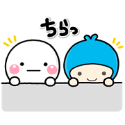 Friendly Shiromaru! With Meiji Yasuda 2 Sticker for LINE & WhatsApp | ZIP: GIF & PNG