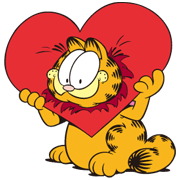 Garfield In Love Sticker for LINE & WhatsApp | ZIP: GIF & PNG