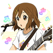 K-ON!! Sticker for LINE & WhatsApp | ZIP: GIF & PNG
