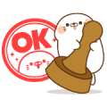 LINE Career × Stinging Tongue Seal Sticker for LINE & WhatsApp | ZIP: GIF & PNG