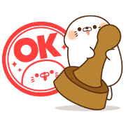 LINE Career × Stinging Tongue Seal Sticker for LINE & WhatsApp | ZIP: GIF & PNG