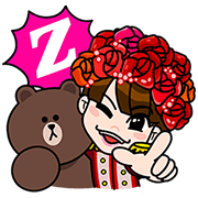 LINE Characters + Momoiro Clover Z Sticker for LINE & WhatsApp | ZIP: GIF & PNG