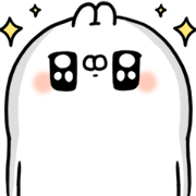 LINE Giftshop × Ugly White Rabbit Sticker for LINE & WhatsApp | ZIP: GIF & PNG