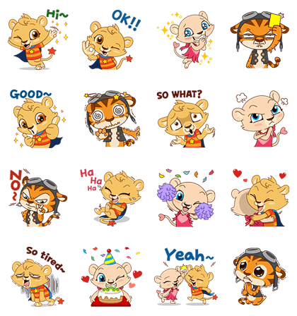 Lenny & Friends (FREE) Line Sticker GIF & PNG Pack: Animated & Transparent No Background | WhatsApp Sticker