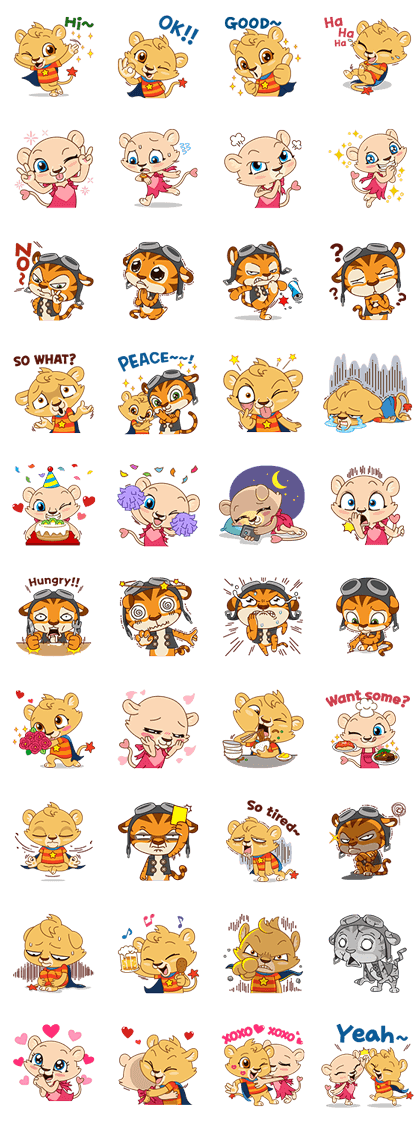 Lenny & Friends (PAID) Line Sticker GIF & PNG Pack: Animated & Transparent No Background | WhatsApp Sticker