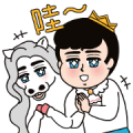 Little Prince of NAMCHIBI Sticker for LINE & WhatsApp | ZIP: GIF & PNG