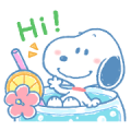 Lovely Snoopy’s Summer Sticker for LINE & WhatsApp | ZIP: GIF & PNG