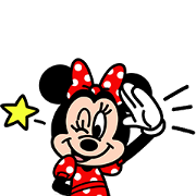 Minnie Mouse: Cute Pop Sticker for LINE & WhatsApp | ZIP: GIF & PNG