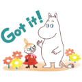 Moomin Polite Stickers (Watercolors)