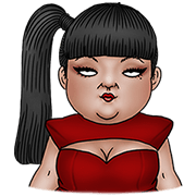 Mr. H.H's Daughter - Mei Mei Sweetheart Sticker for LINE & WhatsApp | ZIP: GIF & PNG