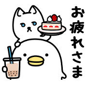 Noisy chicken × doorfumi Sticker for LINE & WhatsApp | ZIP: GIF & PNG