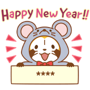 Rascal CNY Stickers (2020) Rascal CNY Stickers Sticker for LINE & WhatsApp | ZIP: GIF & PNG