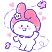 Sanrio Characters × BaoBao Never Tell Sticker for LINE & WhatsApp | ZIP: GIF & PNG