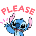 Stitch: Fun Politeness Sticker for LINE & WhatsApp | ZIP: GIF & PNG