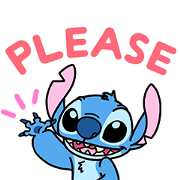 Stitch: Fun Politeness Stitch: Fun Politeness Sticker for LINE & WhatsApp | ZIP: GIF & PNG