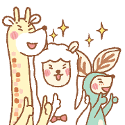 The Long Neck Gang: It's Workout Time! The Long Neck Gang: It's Workout Time! Sticker for LINE & WhatsApp | ZIP: GIF & PNG