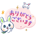 Usa-tan daily stickers Sticker for LINE & WhatsApp | ZIP: GIF & PNG