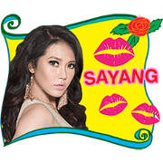 Via Vallen Sticker for LINE & WhatsApp | ZIP: GIF & PNG