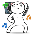 White Weird Cat: Daily Movements White Weird Cat: Daily Movements