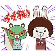 Winter KAMI USAGI ROPÉ Sound Stickers Winter KAMI USAGI ROPÉ Sound Stickers Sticker for LINE & WhatsApp | ZIP: GIF & PNG