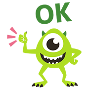 Animated Monsters, Inc. Sticker for LINE & WhatsApp | ZIP: GIF & PNG