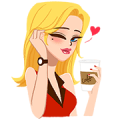 Career Woman Sticker for LINE & WhatsApp | ZIP: GIF & PNG