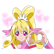 DOKI DOKI PRETTY CURE! (Cure Heart) DOKI DOKI PRETTY CURE!(Cure Heart) Sticker for LINE & WhatsApp | ZIP: GIF & PNG
