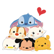 Disney Tsum Tsum Moves (Sakura Style) Sticker for LINE & WhatsApp | ZIP: GIF & PNG