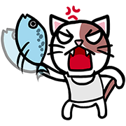Fish123's Boss Cat Fish123's Boss Cat Sticker for LINE & WhatsApp | ZIP: GIF & PNG