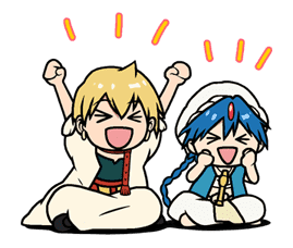 Magi: The Labyrinth of Magic Magi: The Labyrinth of Magic Sticker for LINE & WhatsApp | ZIP: GIF & PNG