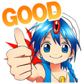Magi: The Labyrinth of Magic Vol. 2 Sticker for LINE & WhatsApp | ZIP: GIF & PNG