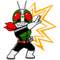 Masked Rider Sticker for LINE & WhatsApp | ZIP: GIF & PNG