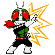 Masked Rider Masked Rider Sticker for LINE & WhatsApp | ZIP: GIF & PNG