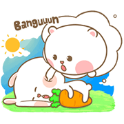 Mhee Noom & Tai Nim Mhee Noom & Tai Nim Sticker for LINE & WhatsApp | ZIP: GIF & PNG