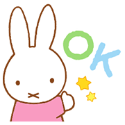 Miffy's Pastel Messages Miffy's Pastel Messages Sticker for LINE & WhatsApp | ZIP: GIF & PNG