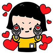 Mobile Girl, MiM Pop-Up Stickers Mobile Girl, MiM Pop-Up Stickers Sticker for LINE & WhatsApp | ZIP: GIF & PNG
