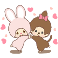 Monchhichi-chan and Chimutan Monchhichi-chan and Chimutan