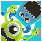 Monsters, Inc. Pop-Up Stickers Sticker for LINE & WhatsApp | ZIP: GIF & PNG
